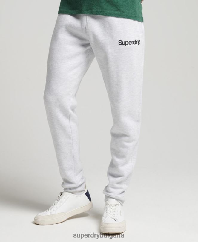 Superdry облекло N00H6422 светло сив мъже core лого класически джогинг