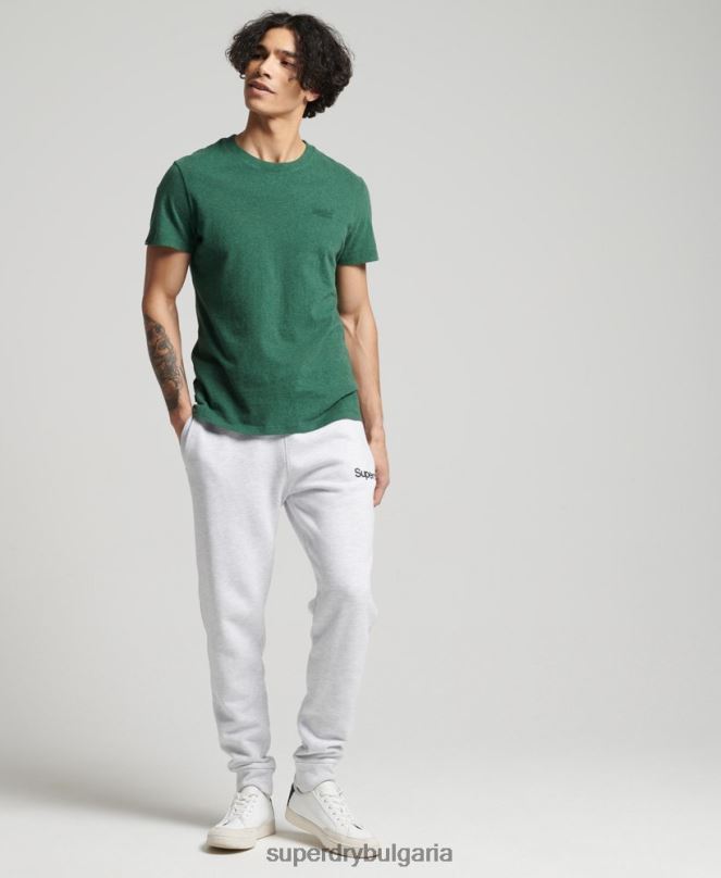 Superdry облекло N00H6422 светло сив мъже core лого класически джогинг
