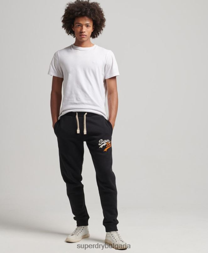 Superdry облекло N00H6425 черен мъже реколта лого интерес джогери