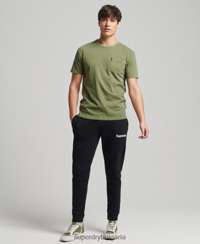 Superdry облекло N00H6441 черен мъже core лого класически джогинг