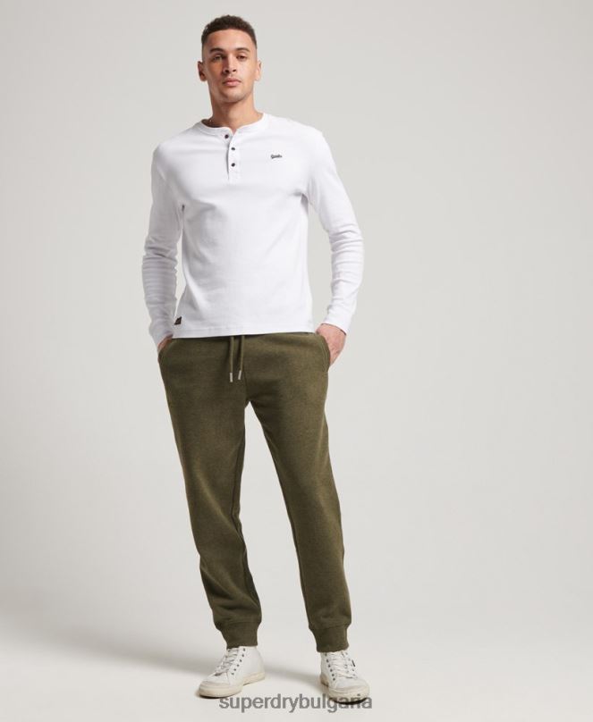 Superdry облекло N00H6468 каки мъже джогинг ретро бродирани лого