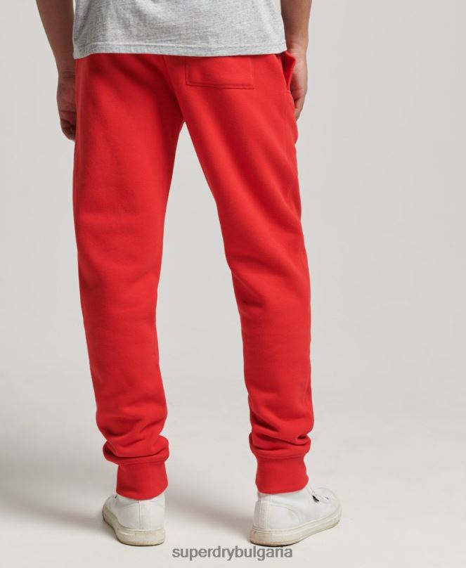 Superdry облекло N00H6469 червен мъже реколта студентски джогинг