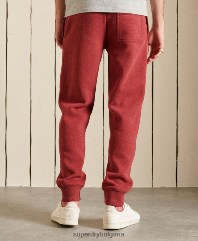 Superdry облекло N00H6482 червен мъже джогинг ретро бродирани лого