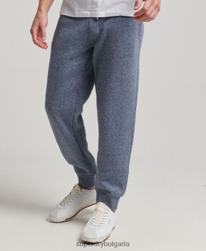 Superdry облекло N00H6484 син мъже джогинг ретро бродирани лого