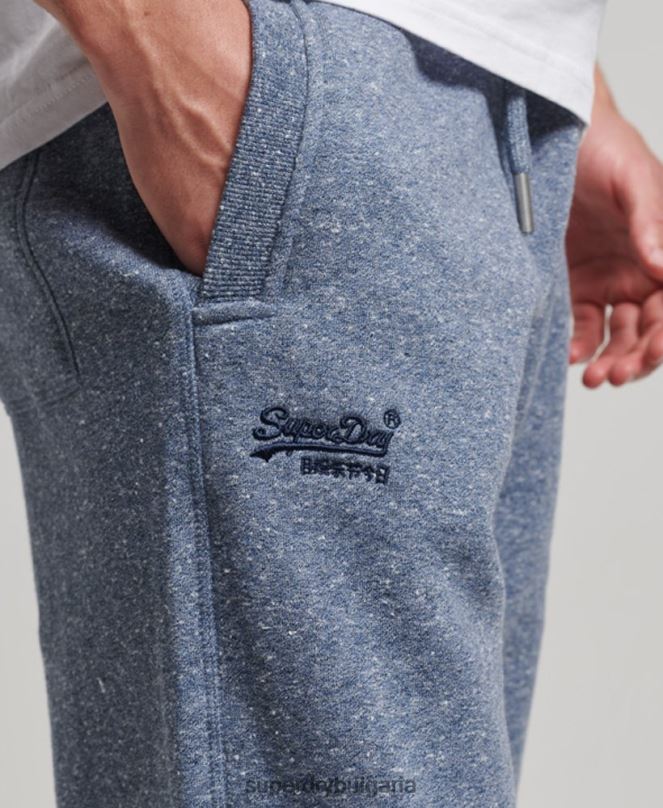 Superdry облекло N00H6484 син мъже джогинг ретро бродирани лого