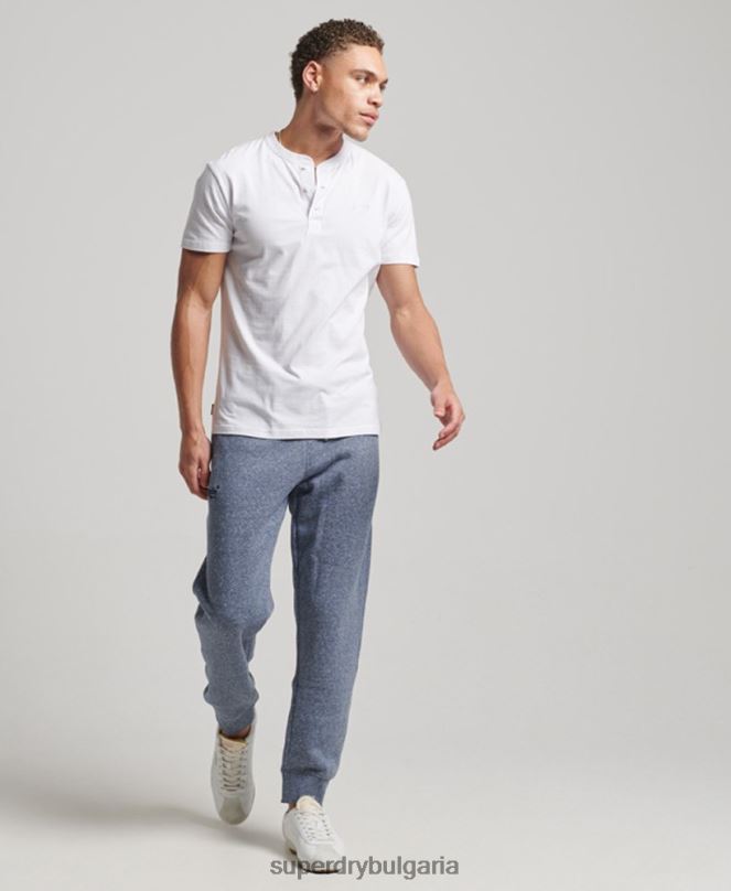 Superdry облекло N00H6484 син мъже джогинг ретро бродирани лого