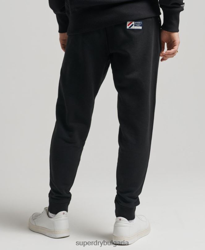 Superdry облекло N00H6486 черен мъже органичен памук код основни джогинг