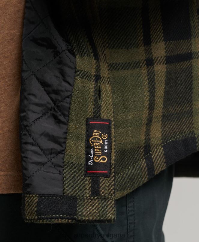 Superdry облекло N00H175 зелено мъже магазин за търговци - ватирана тениска