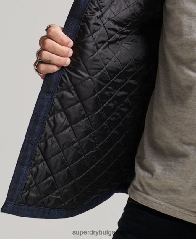 Superdry облекло N00H177 военноморски флот мъже магазин за търговци - ватирана тениска