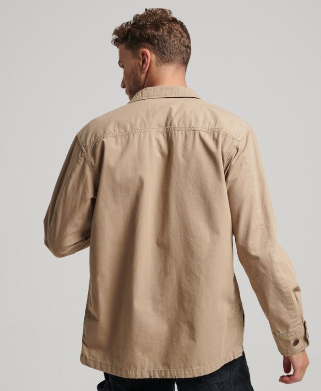 Superdry облекло N00H199 тен мъже ретро бойна тениска