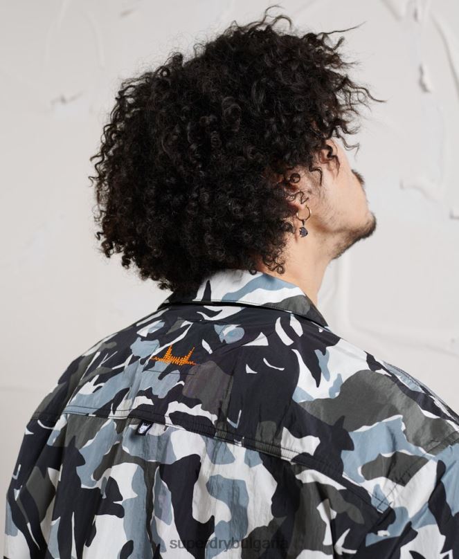 Superdry облекло N00H220 мулти мъже риза енергийна дистопия