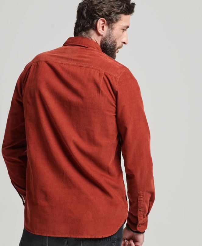 Superdry облекло N00H228 кафяво мъже трейлсман риза