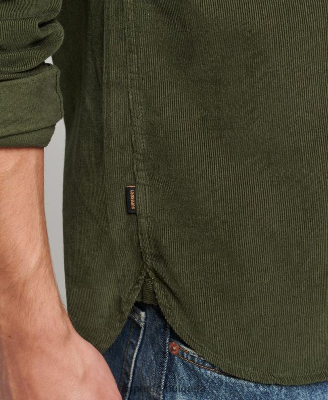 Superdry облекло N00H232 зелено мъже трейлсман риза