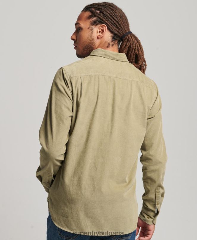 Superdry облекло N00H234 тен мъже трейлсман риза