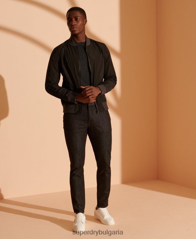 Superdry облекло N00H1334 тъмно сив мъже лек мериносов джъмпер
