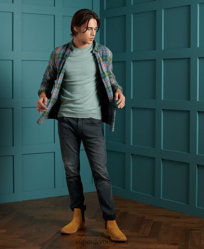 Superdry облекло N00H1357 син мъже оранжев джоб с етикет
