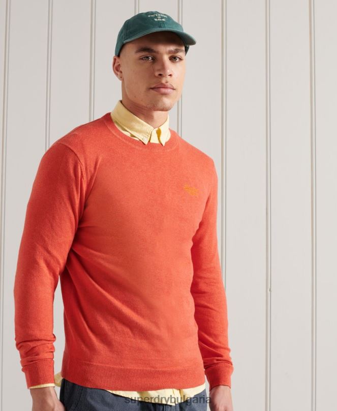 Superdry облекло N00H1360 оранжево мъже оранжев джоб с етикет