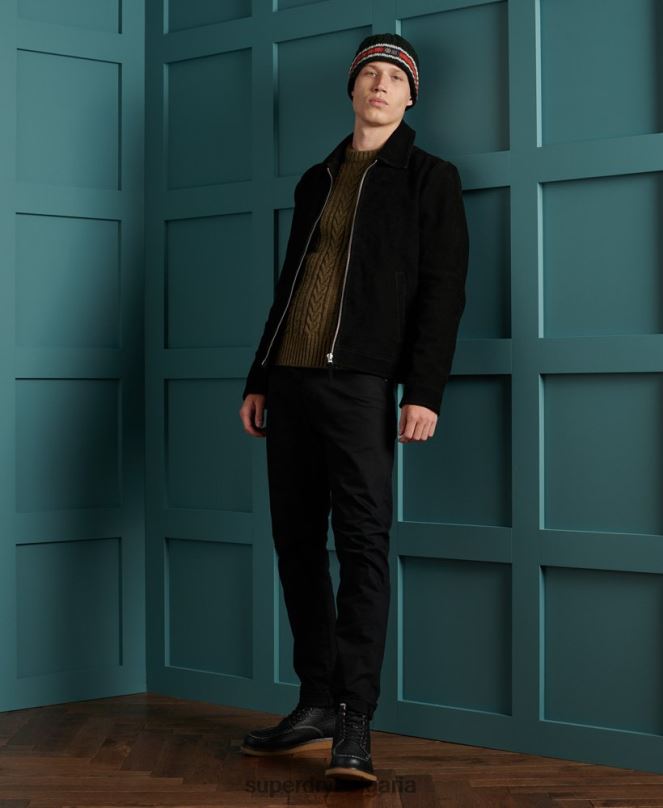 Superdry облекло N00H1363 зелено мъже jacob cable crew jumper