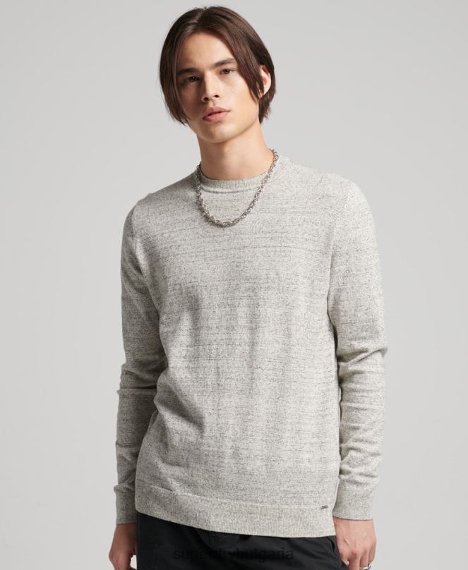 Superdry облекло N00H1365 светло сив мъже оранжев джоб с етикет