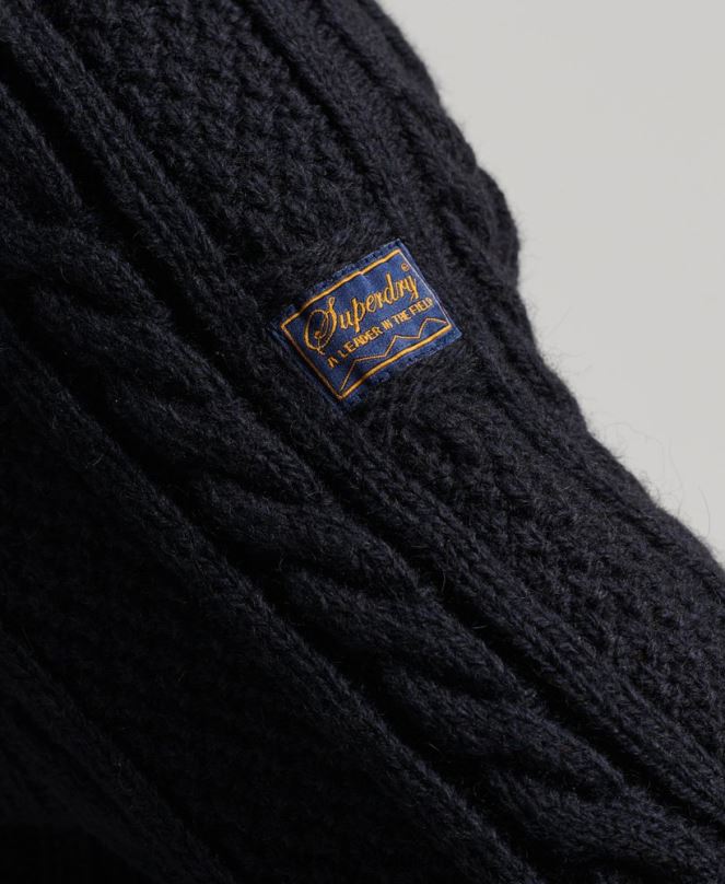 Superdry облекло N00H5268 военноморски флот мъже Джейкъб Хенли джъмпер