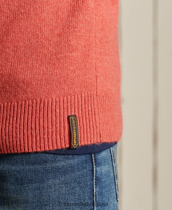Superdry облекло N00H5281 оранжево мъже harlo crew jumper