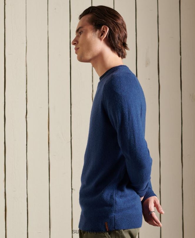 Superdry облекло N00H5284 тъмно синьо мъже harlo crew jumper