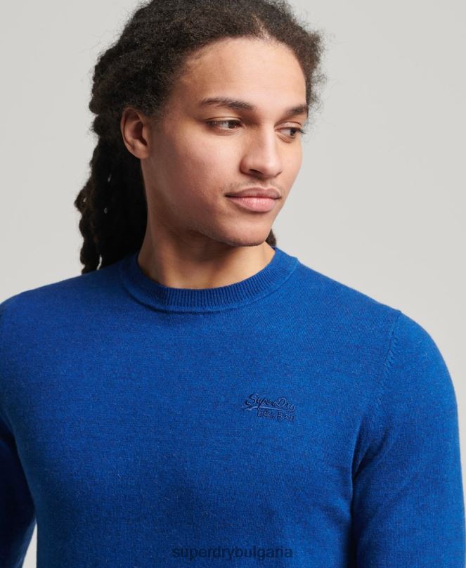 Superdry облекло N00H5324 син мъже оранжев джоб с етикет