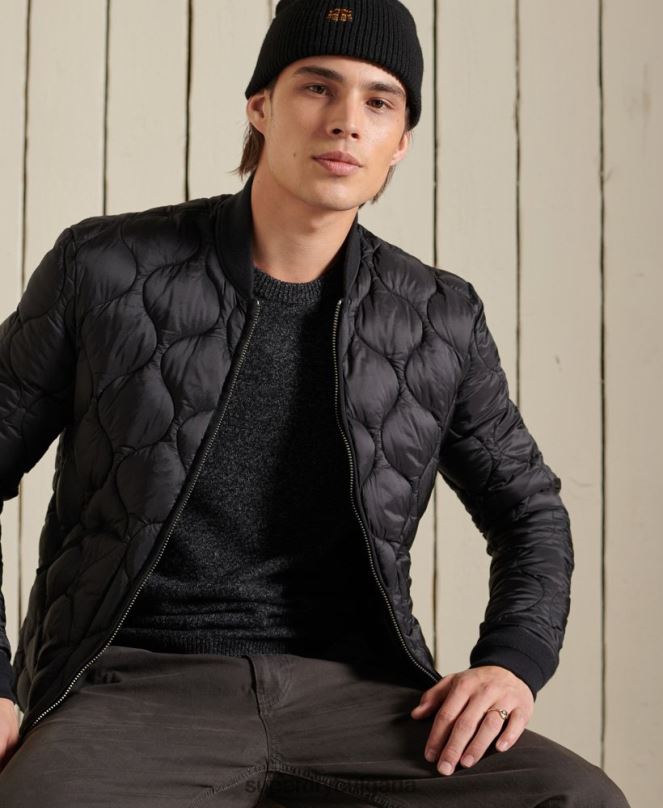 Superdry облекло N00H5326 черен мъже harlo crew jumper
