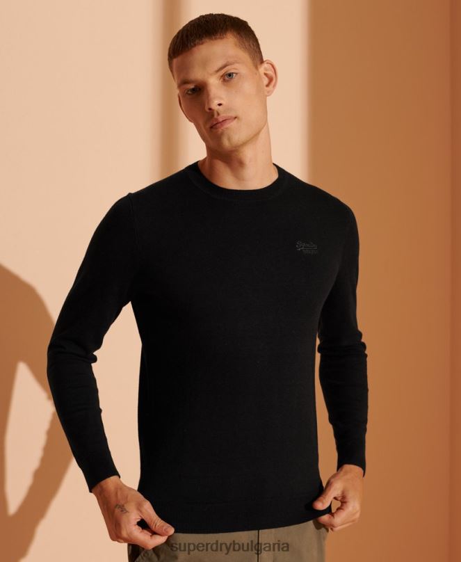 Superdry облекло N00H5327 черен мъже оранжев джоб с етикет