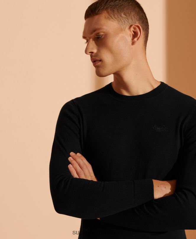 Superdry облекло N00H5327 черен мъже оранжев джоб с етикет