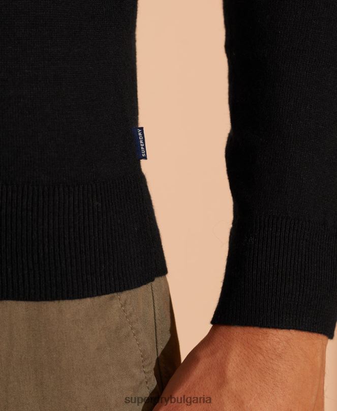Superdry облекло N00H5327 черен мъже оранжев джоб с етикет