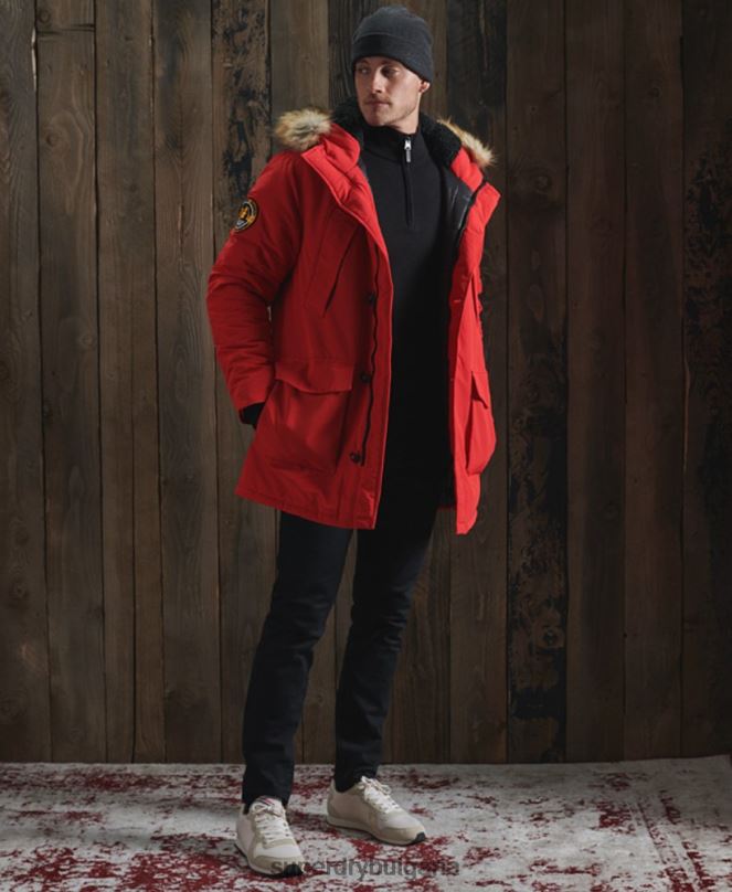 Superdry облекло N00H5331 черен мъже памучен пуловер с оранжев етикет