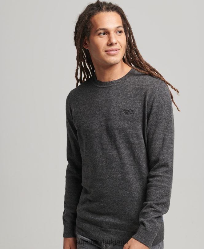 Superdry облекло N00H5335 сиво мъже оранжев джоб с етикет