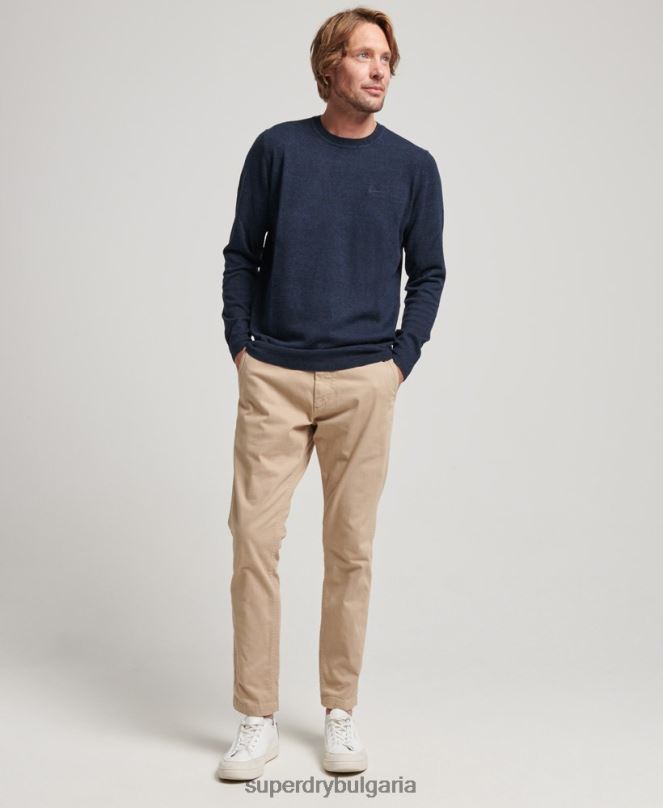 Superdry облекло N00H5341 военноморски флот мъже оранжев джоб с етикет