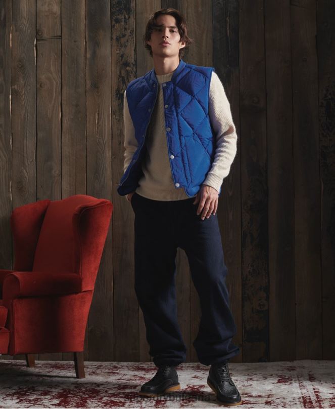 Superdry облекло N00H5351 бяло мъже лимитирана серия сух рибарски пуловер