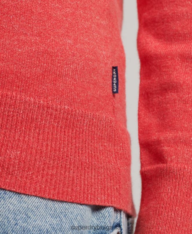 Superdry облекло N00H5352 червен мъже оранжев джоб с етикет