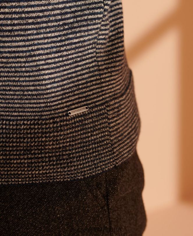 Superdry облекло N00H5356 тъмно сив мъже оранжев джоб с етикет