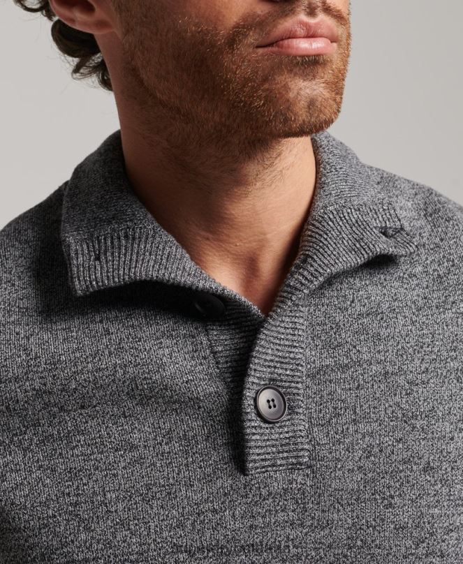 Superdry облекло N00H1512 сиво мъже горнище от органичен памук
