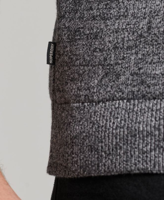 Superdry облекло N00H1512 сиво мъже горнище от органичен памук