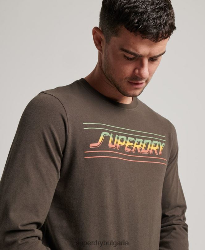 Superdry облекло N00H1536 тъмно сив мъже горнище за оформяне и създаване