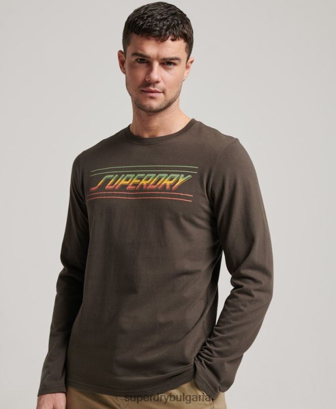 Superdry облекло N00H1536 тъмно сив мъже горнище за оформяне и създаване