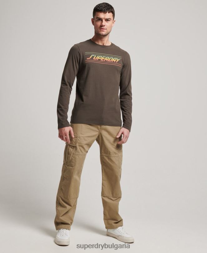 Superdry облекло N00H1536 тъмно сив мъже горнище за оформяне и създаване