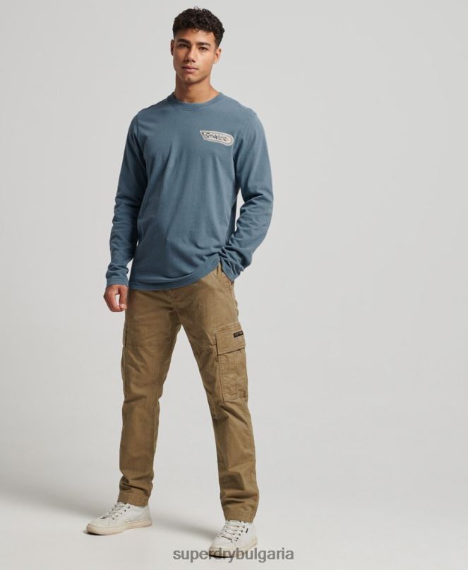 Superdry облекло N00H1545 син мъже горнище за оформяне и създаване