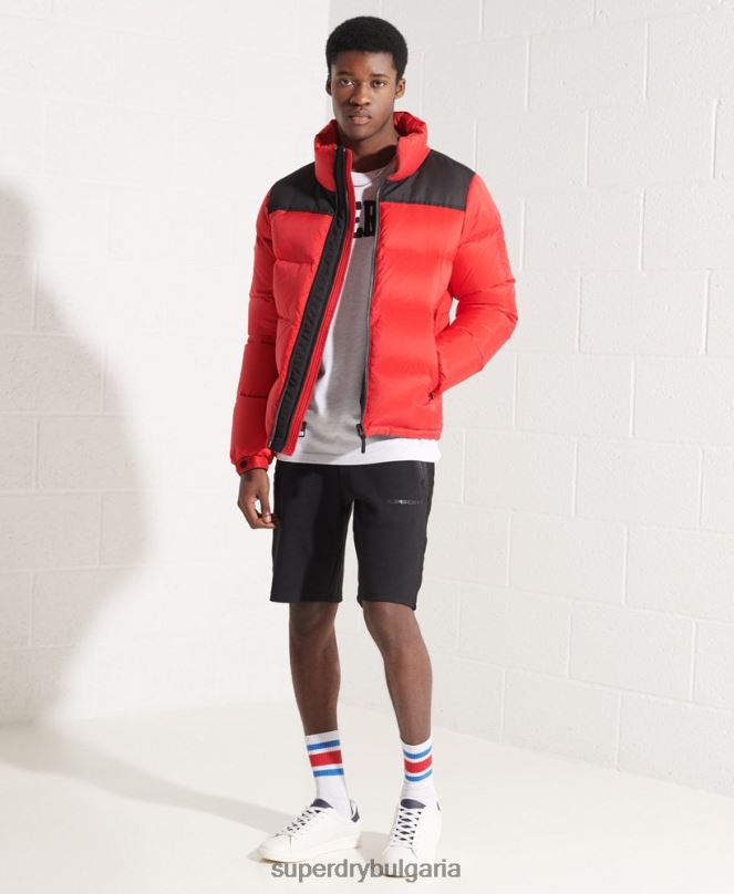 Superdry облекло N00H1551 светло сив мъже университетска арка с дълъг ръкав