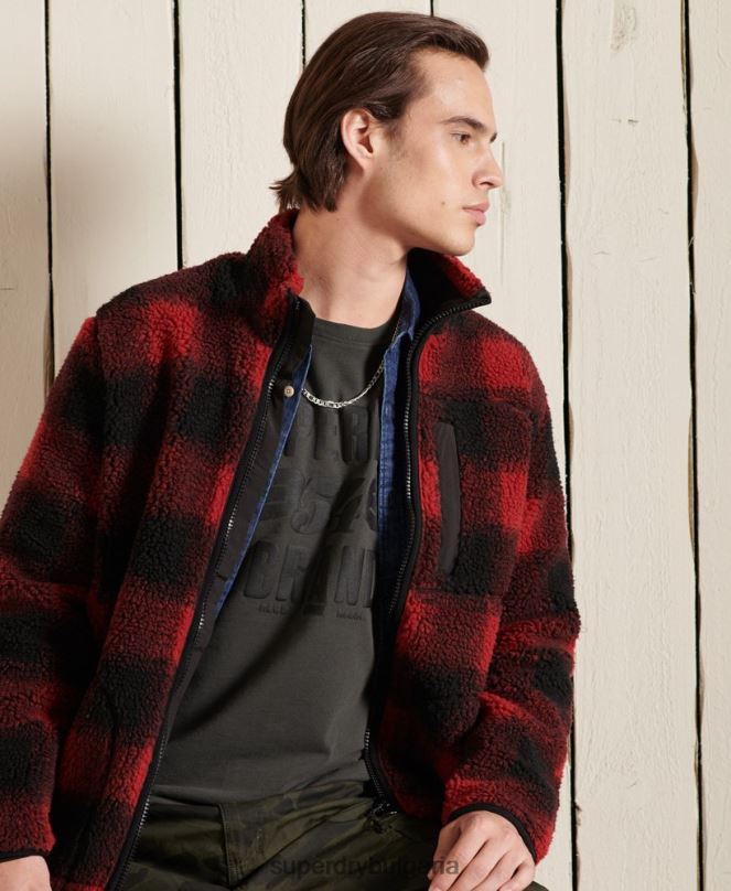 Superdry облекло N00H1579 тъмно сив мъже черна горна част с дълъг ръкав