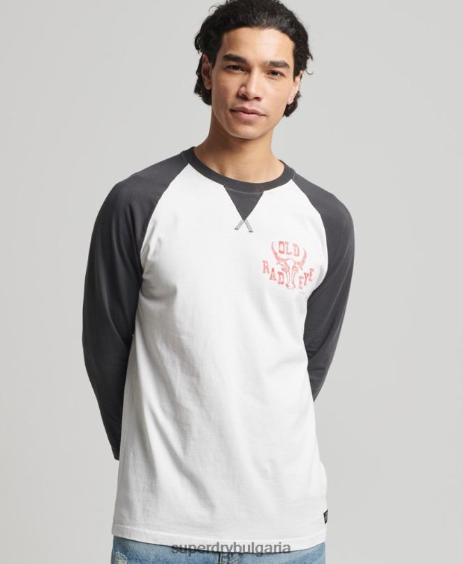 Superdry облекло N00H1586 черен мъже ретро топ за сърф ranchero