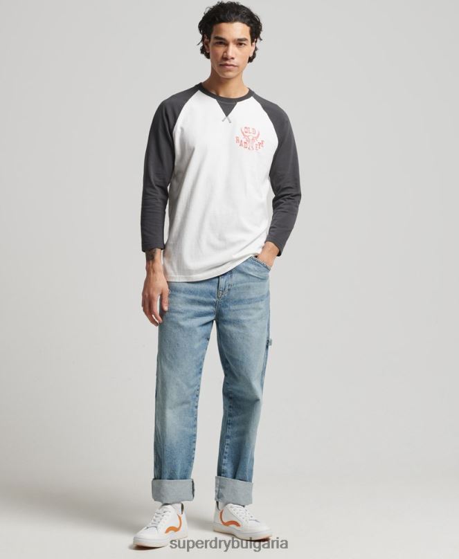 Superdry облекло N00H1586 черен мъже ретро топ за сърф ranchero