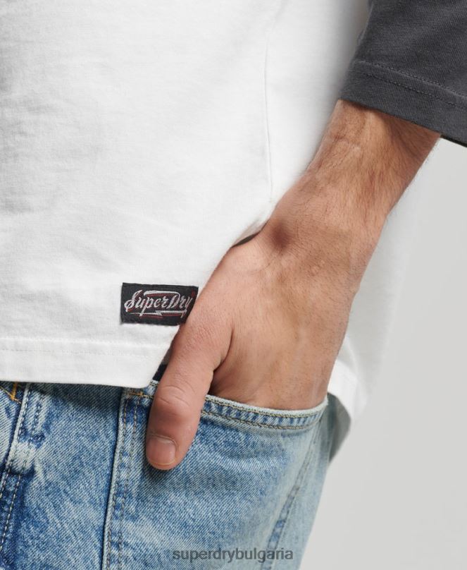 Superdry облекло N00H1586 черен мъже ретро топ за сърф ranchero