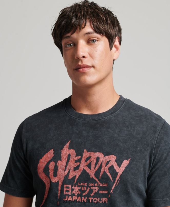 Superdry облекло N00H4867 черен мъже инди тениска