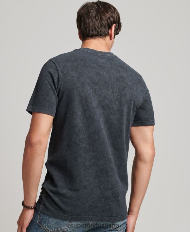 Superdry облекло N00H4867 черен мъже инди тениска